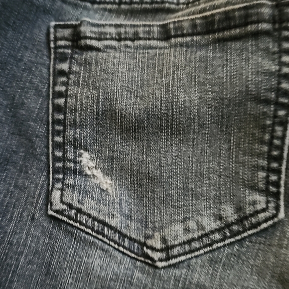 Torrid Denim Destressed Boyfriend Blue Jeans Size 14 Regular - Picture 5 of 5